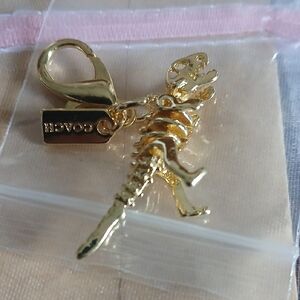 Coach Gold Dinosaur Key Holder Or Zipper Pull